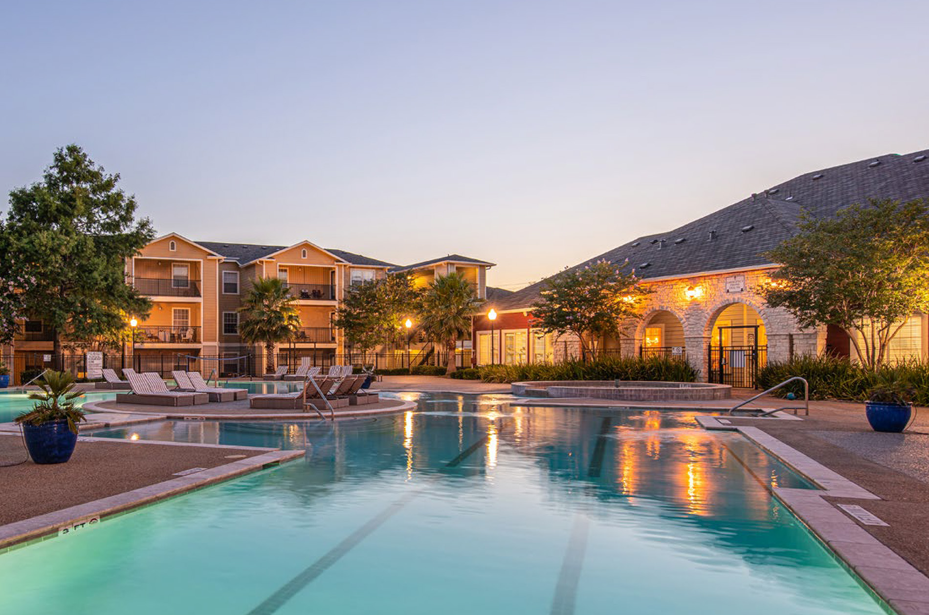 Exterior Pool View of University Trails College Station